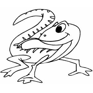 dibujo de lagarto para colorear